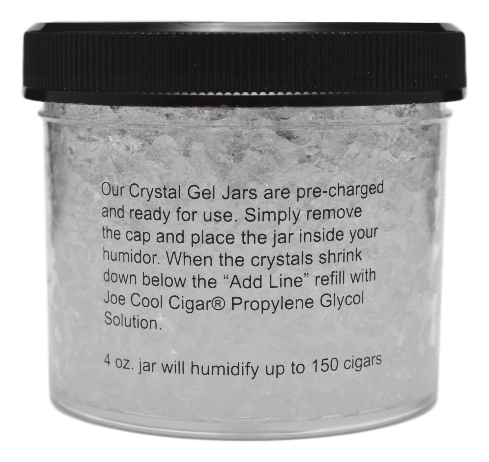 Joe Cool Cigar Crystal Gel Humidifier for Cigar Humidors (4 oz Jars