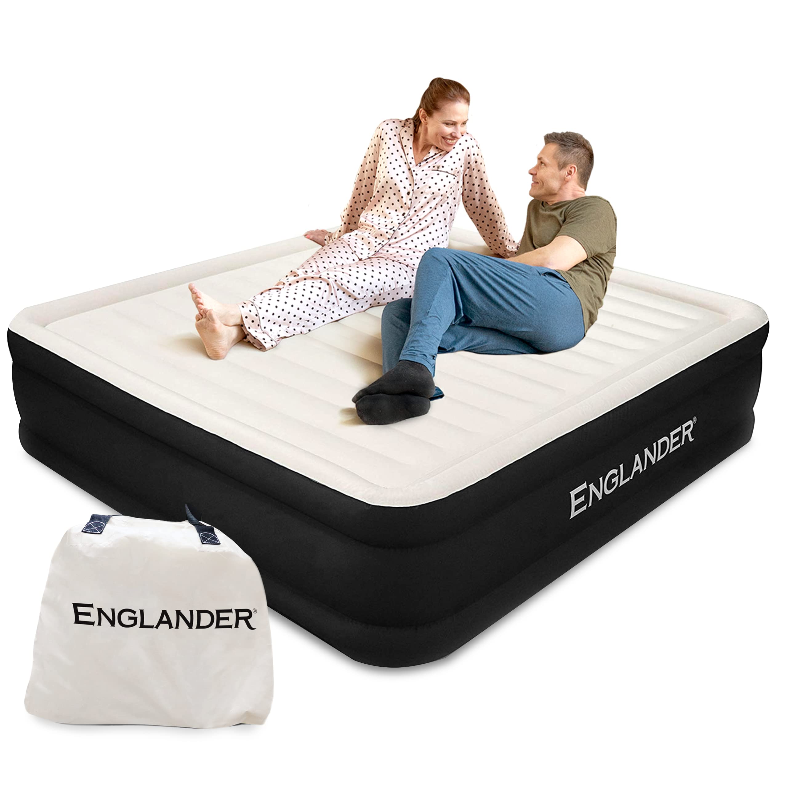 Englander Cal King Size Air Mattress w/Built in