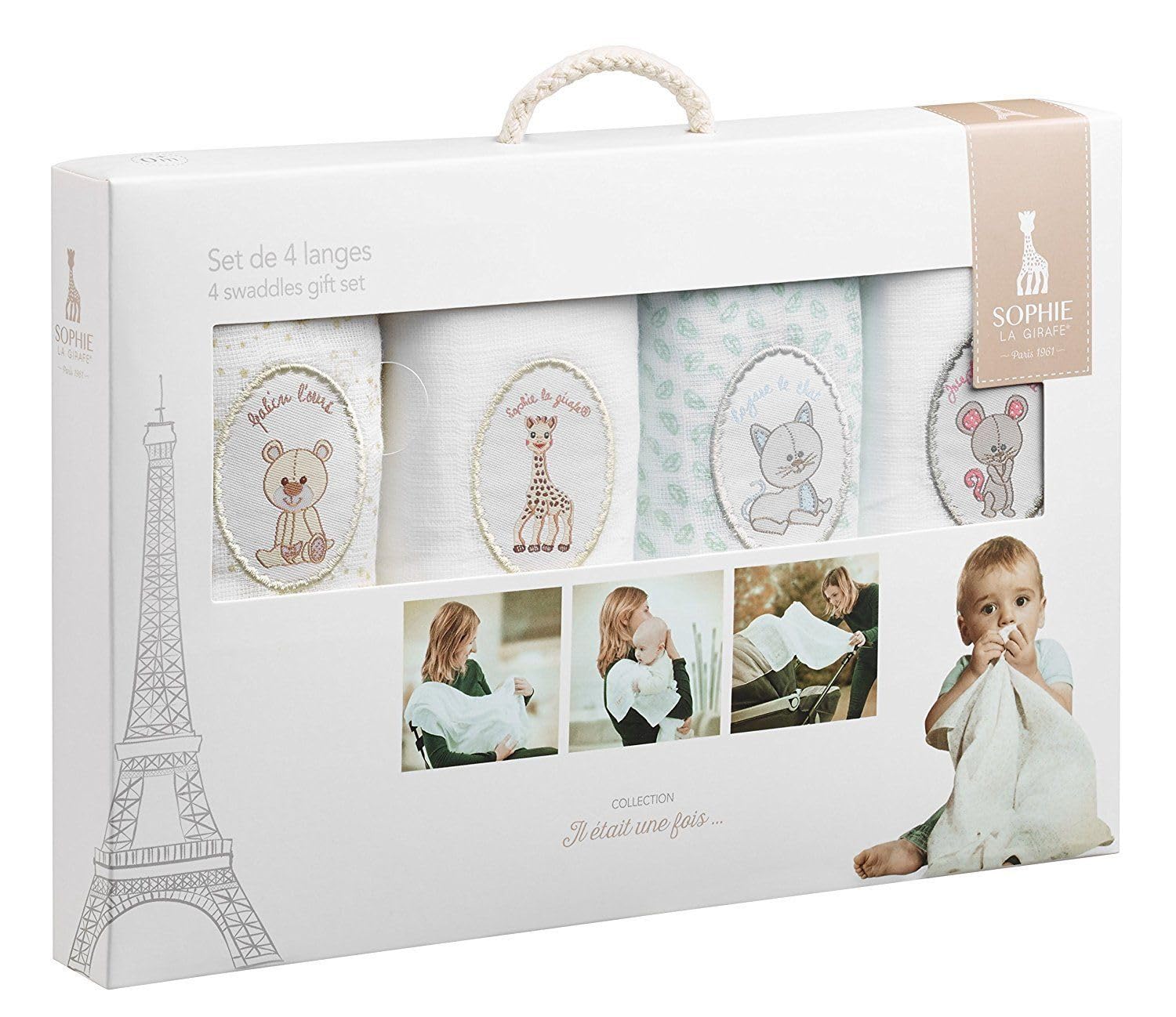 Sophie la girafe Muslins (Set of 4)