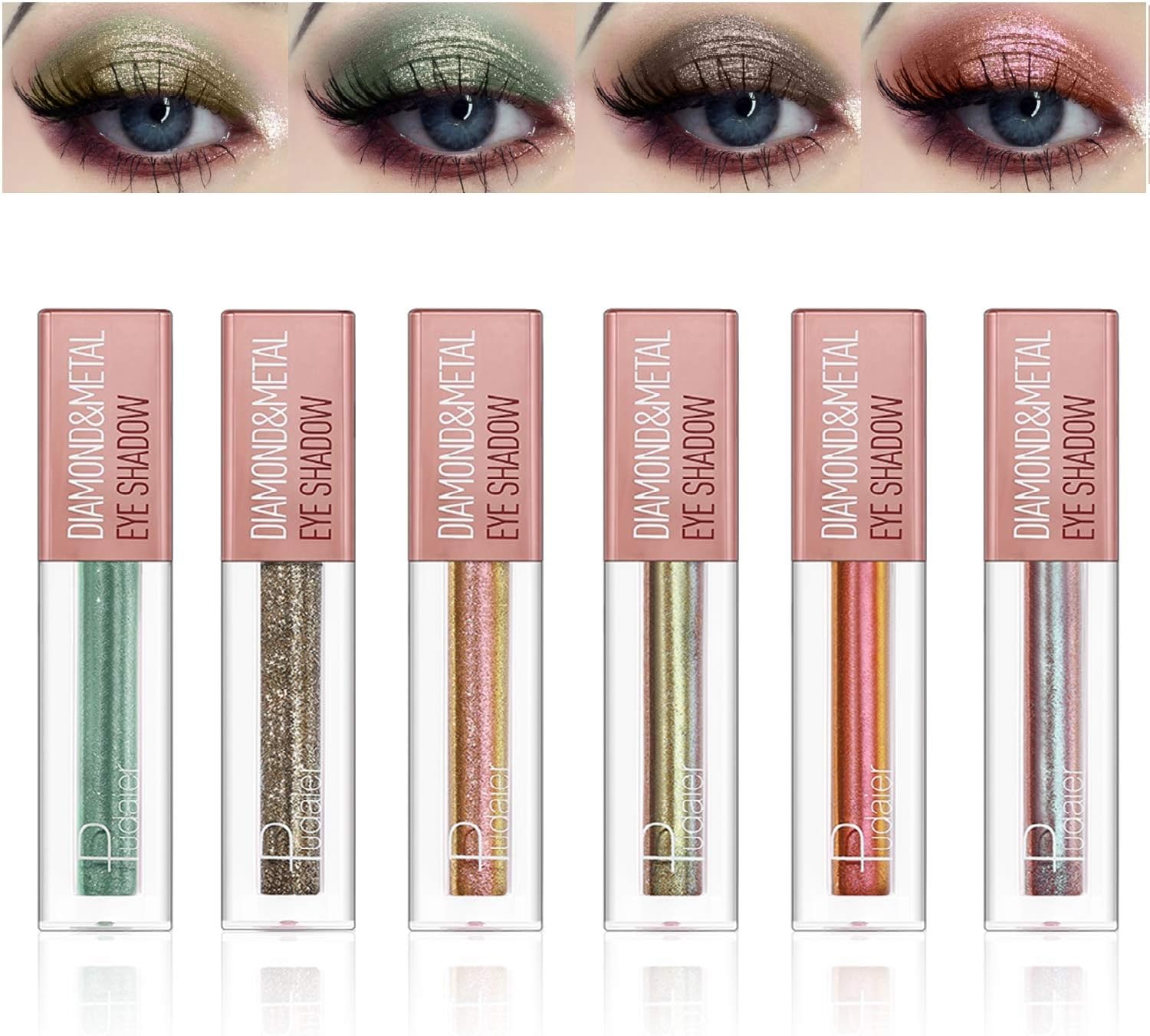 Matte Glitter Liquid Eyeliner Long Lasting Waterproof Sparkling Eyeliner Eye Shadow Pencil by Rechoo (MS 06)