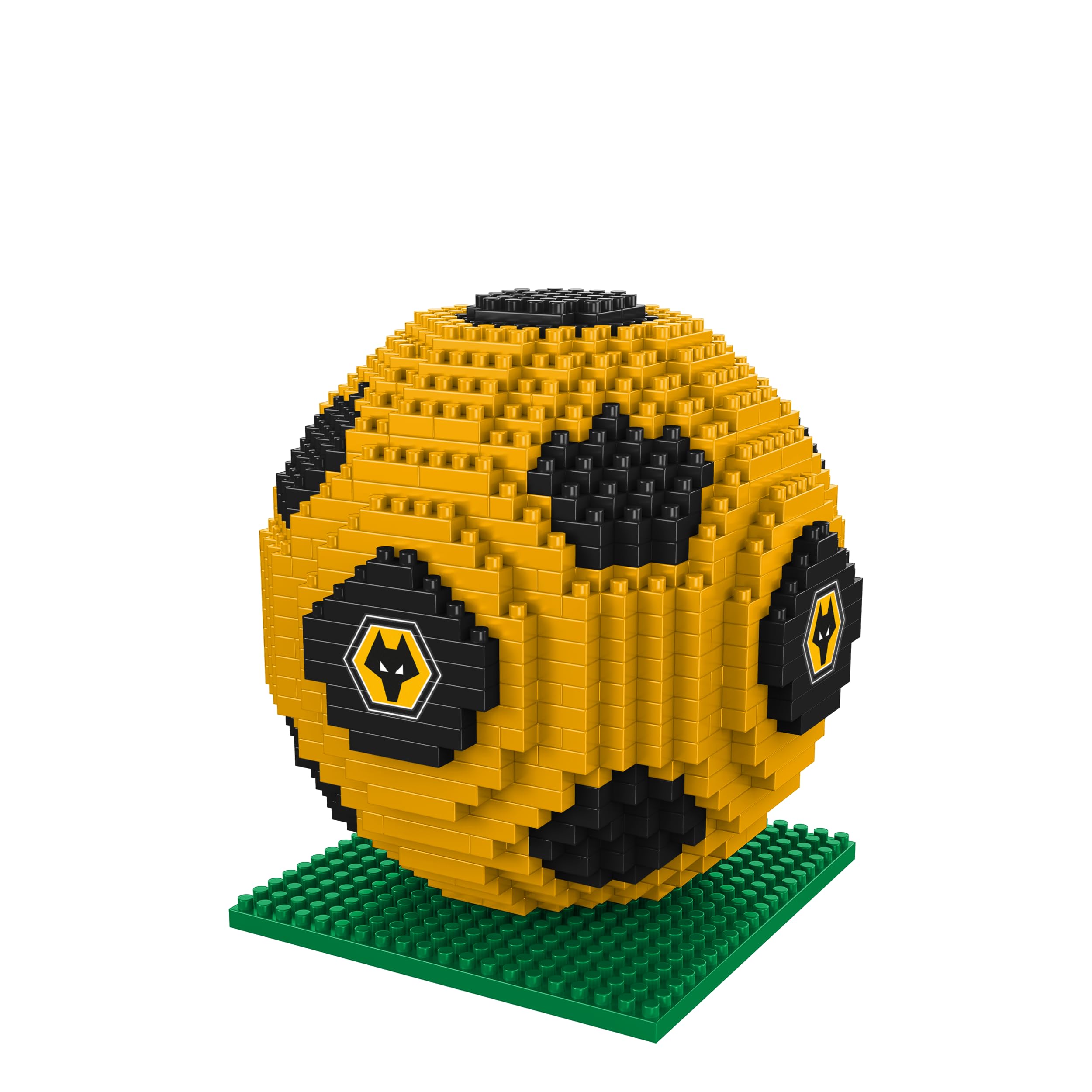 FOCO Officially Licensed Wolverhampton Wanderers FC BRXLZ 3D Bricks Football Construction Toy Model