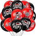 Deekin 60 Pcs Ninja Balloons for Kids Ninja Birthday Party Decorations for baby shower Supplies toddler Birthday Party Favors Centerpiece, Latex Balloons(Red，black)