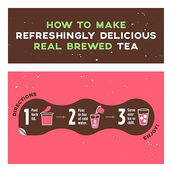 PROMISE TEA BY JAVA HOUSE – COLD-BREWED TEA CONCENTRATE PODS – ETHICALLY SOURCED – HIBISCUS LIGHTLY SWEET TEA – PACK OF 12