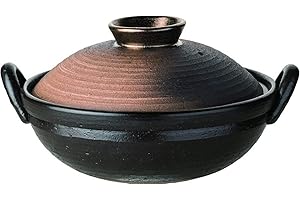 Japanese Donabe Pot for 3 People, 2100ml, Banko-Yaki Made in Mie, Japan