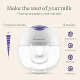 Lansinoh Wearable Electric Breast Pump Bundle 2 Pumps 9 Suction Levels view 4