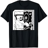 Spongebob Squarepants - Superfly Black and White T-Shirt
