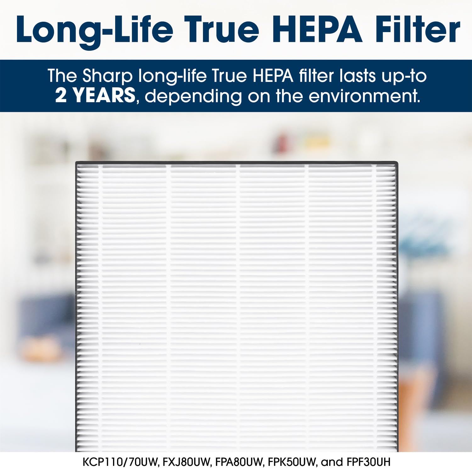 SHARP Smart Air Purifier Compatible w/Alexa. Plasmacluster Ion Technology and Triple Filtration, including True HEPA Filter. Covers up to 2,430 sq ft for XL Rooms, for Dust, Smoke & Pollen. FXJ80UW