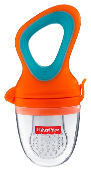 Fisher-Price UltraCare Polyproplene Silicone Food Nibbler (Orange)