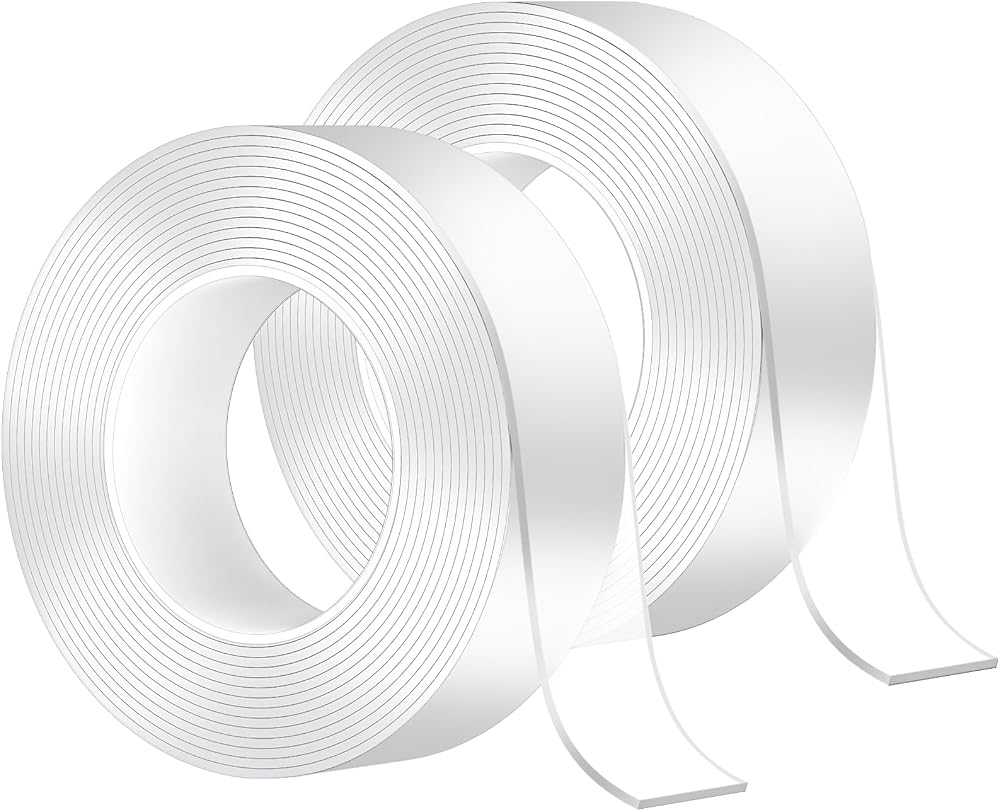 MOKANI Nano Double Sided Tape 2 Rolls 10M 20mm Reusable Traceless Gel