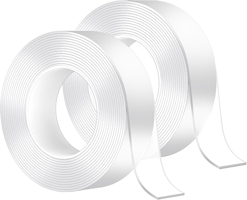 MOKANI Nano Double Sided Tape 2 Rolls 10M 20mm Reusable Traceless Gel