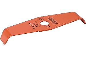 LSHUZIYU, 10", 255x3MM-2T Bend, Arbor 1" with 7/8"-20-5/8" Washer, Weed Eater Blade, Heavy Duty Brush Cutter Blade, Steel Bla