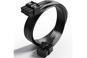 COMeap CPU 8 Pin Male to CPU 8 Pin (4+4 Detachable) Male EPS-12V Motherboard Power Adapter Cable for Corsair Modular Power Su