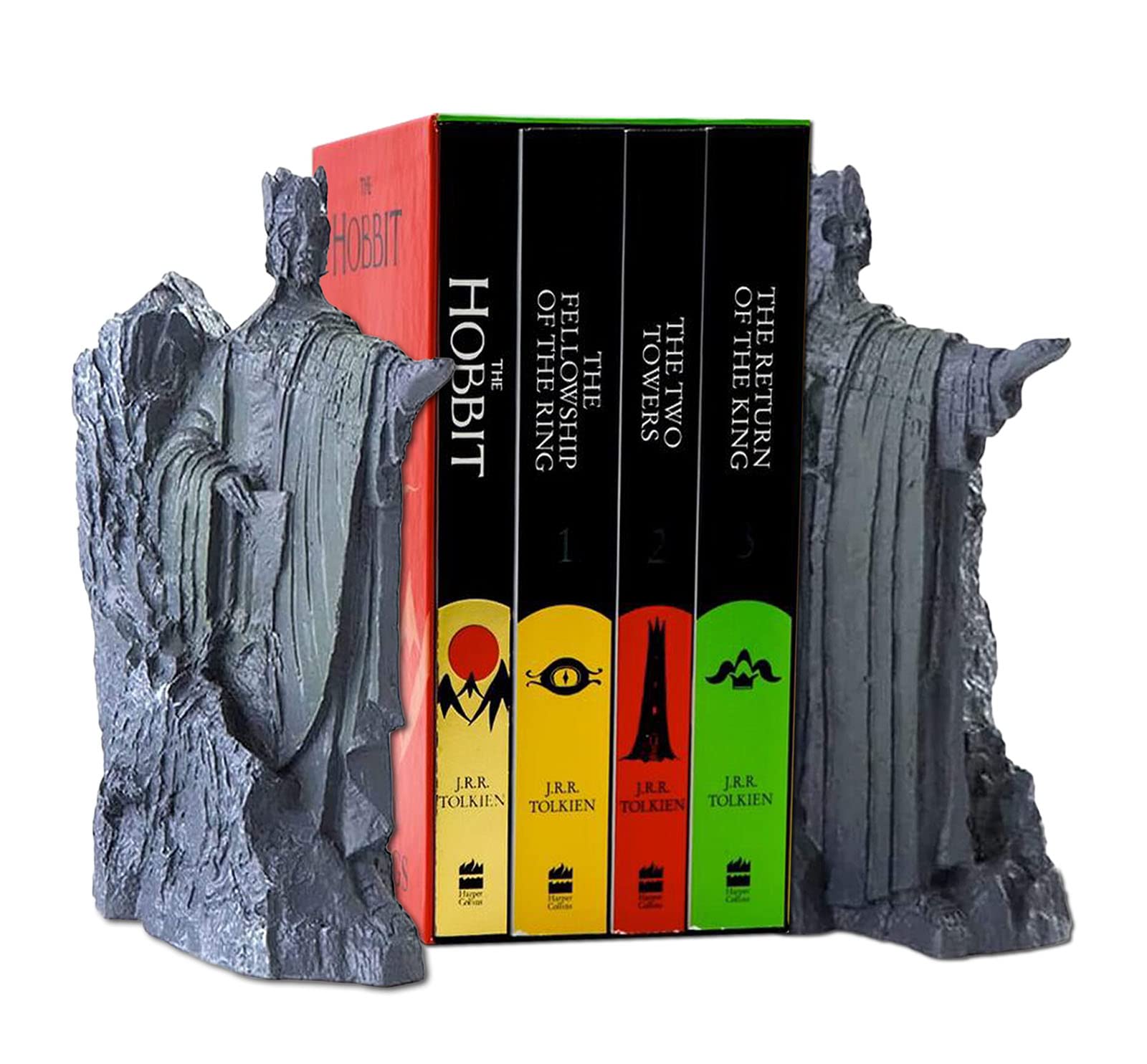 Bookends Book End Lord of Rings Hobbit Book Decoration Resin,Decorative Book Stopper Binder and Dividers,Hobbit Decoration Resin Book End Anti-Slip substitutes for Library Office Home Study14.8cm