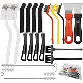 18PCS Crevice Cleaning Brush Hard Bristle Scrub Brushes for Gaps with Box | Deep Cleaning Tile Lines, Window Groove, Cleaning Brush Grout Brush for Sliding Door, Shutter, Sink, Stove, Corner, Bottle