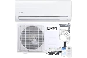 ACiQ Essentials 24000 BTU Comfortable Mini Split AC/Heating System, 2 Ton Ductless Air Conditioner Heat Pump Wall Mount AC Unit | WiFi Control with 16ft Installation Kit | 220V 19 SEER2