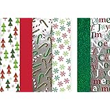 Christmas Tissue Paper (Hologram, Printed & Solid) 100 Sheets