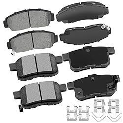 cciyu D787 D1336 8pcs Front & Rear Ceramic Brake