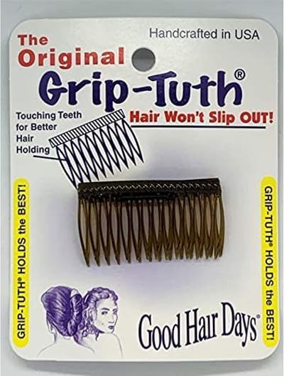 Good Hair Days Grip-Tuth Shorty Combs 2 Pack Tortoise 1 3/4 in