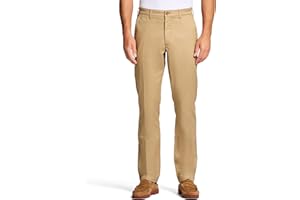 IZOD Men's Performance Stretch Straight Fit Flat Front Chino Pant