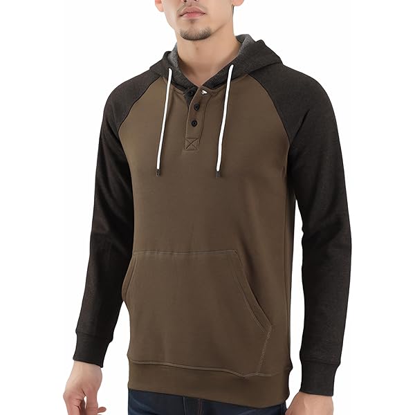 element highland mens henley hoodie