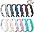 LEEFOX Fitbit Flex 2 Bands, Adjustable Fit Bit Flex 2 Accessories Silicon Replacement Wristbands w/ Fastener Clasp Fitness Strap for Original Fitbit Flex 2, No Tracker