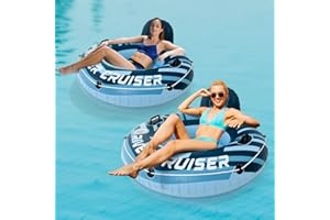Sunrio 2024 New Upgrade River Floats for Adults Heavy Duty Pool Floats River Tube Lake Floats for Adults Pool Floats Pool Lounger