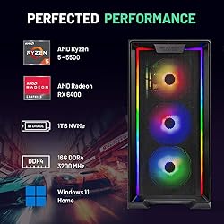 Skytech Nebula Gaming PC Desktop, Ryzen 5 5500 3.6