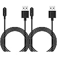 Charger Compatible with Huawei Watch Fit Charger,3.3ft 100CM USB Charging Cable Charger Cradle Dock for Huawei Watch Fit/Band 6/Honor Band 6/Watch EX(Black+Black)