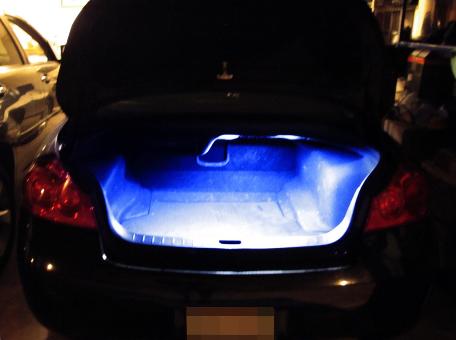 iJDMTOY (1) 18-SMD-5050 LED Strip Light Compatible With Car Trunk Cargo Area or Interior Illumination, Ultra Blue: Automotive