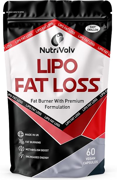 NutriVolv Lipo Fat Loss Capsules 60 Count Maximum Strength Keto Shred