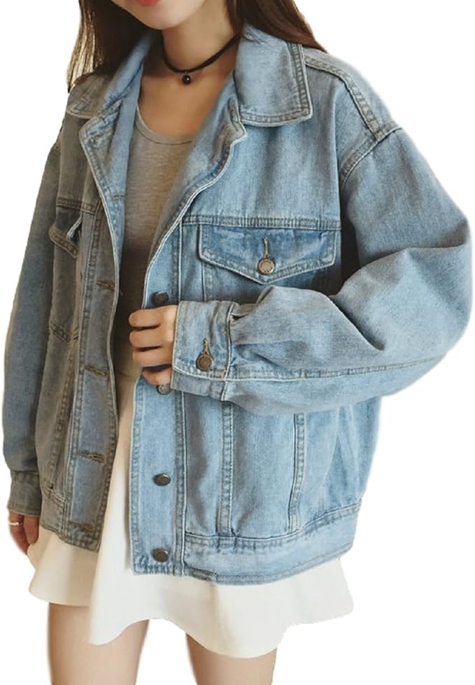 Amazon レディース デニムジャケット ジャケット Gジャン デニジャン コート カーディガン トップス 秋 長袖 バットスリーブ カジュアル 美脚 Ol 通勤 通学 トラベル レジャー エレガント スウィート セレブファッション 可愛いスカーフ付き Kk1410 S 服