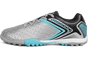 FEETHING Girls Boys Indoor Soccer Shoes Kids Turf Training Football Cleats Youth TF Durable Futsal Soccer Sneaker Littel/Big Kid