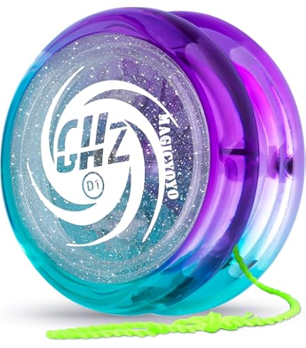 Generic Profesional Yoyo 1.57x2.36 Pulgadas LED Trick de plástico Cartoon Responsive Yoyo Portable para niños y adultos Azules