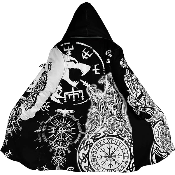 Fenrir Viking Wolf And Moon 3D All Over Printed Unisex Hoodie
