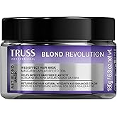 TRUSS Blond Revolution Net Blond Hair Mask - Color-Enhancing Hair Repair Mask to Restore Natural Hair Health, Hair Shine & Vibrancy - Designed with a Web-Effect Formula (6.3 oz)