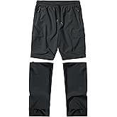 Boys Convertible Hiking Pants Kids Zip Off Scout Pants Youth Teen Boy Quick Dry Outdoor Fishing Waterproof Lightweight 4-18Y