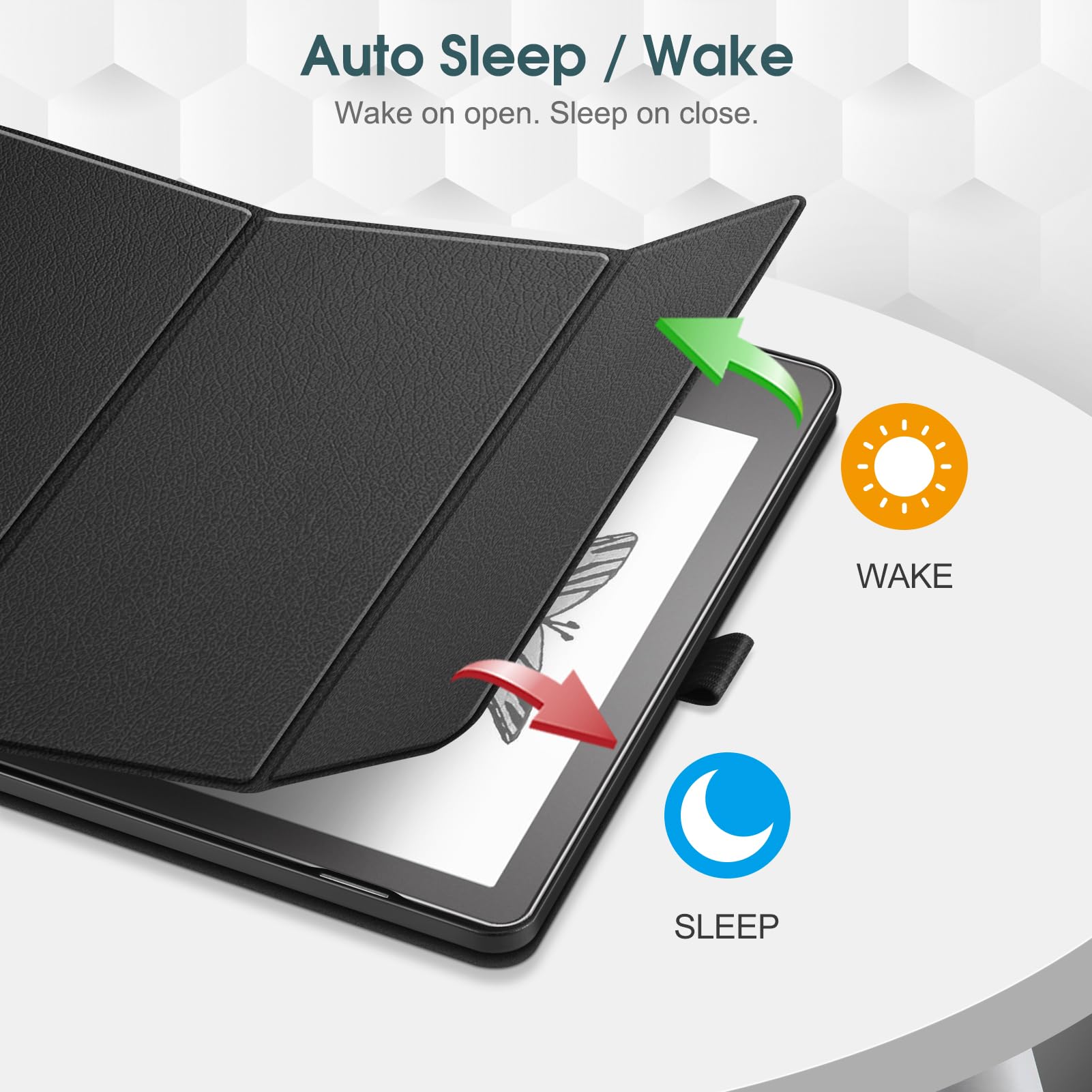 Fintie Trifold Case for Kindle Scribe (2024/2022 Release) - Ultra Lightweight Slim Shell Foldable Stand Cover with Auto Sleep/Wake for 10.2