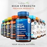 Nutravita MSM 2200mg Tablets 365 Vegan UK Made 6 Month Supply with Vitamin C view 7