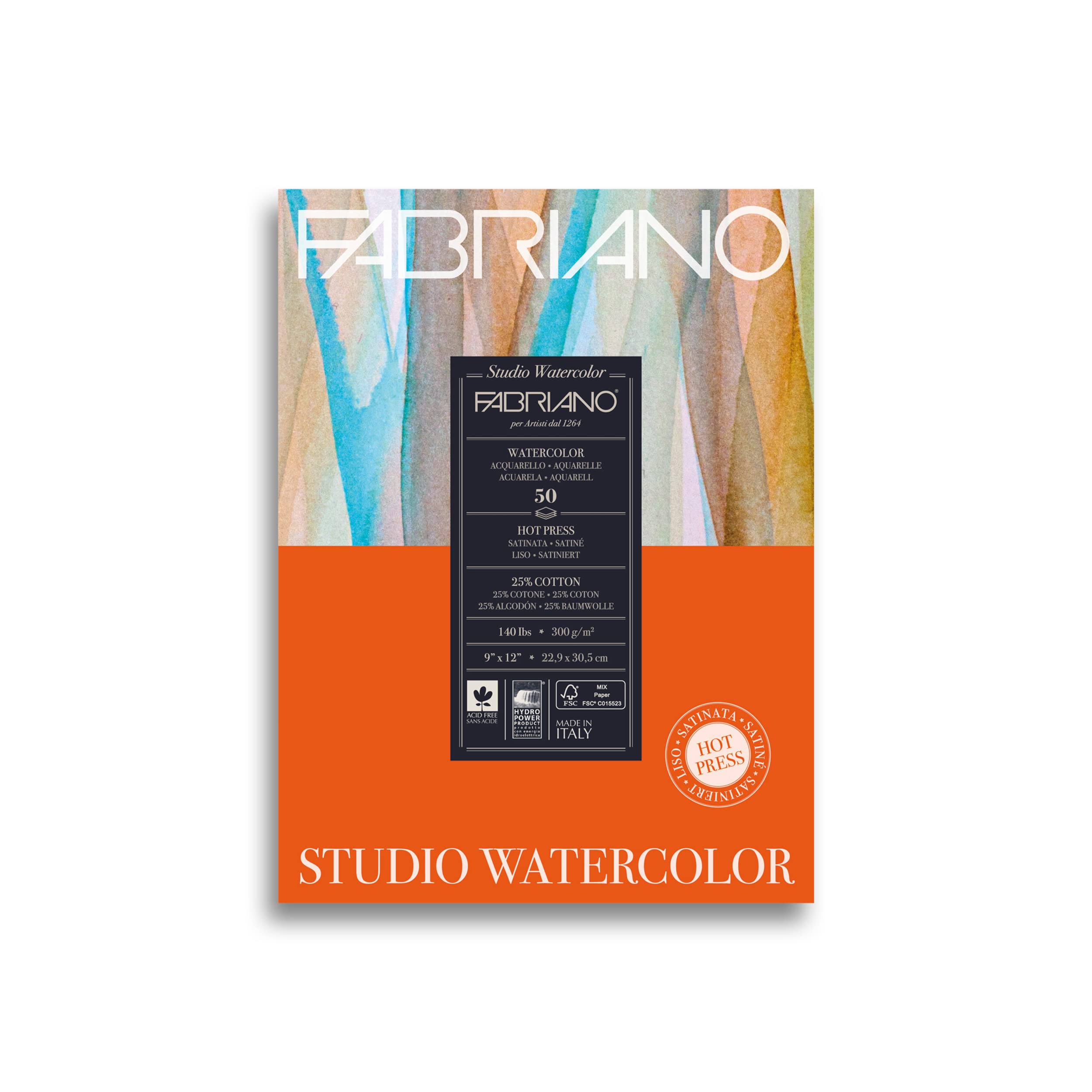 Fabriano Studio Wc Pad 9X12 Hp 140Lb 50 Shts