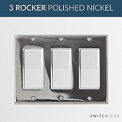 Switch Hits Polished Nickel Outlet Wall Plate | 3