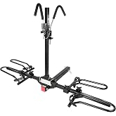 MaxxHaul Platform Bike Rack for 2 Bikes - Hitch Mounted Tray Carrier for SUV, Van, &amp; Truck - Adjustable Tire Cradles &amp; Foam Padded Hooks - Fits 2" Class III &amp; IV Hitches (50027)