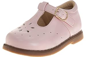 Josmo Baby Girls Maryjane Flats Slipon - Newborn Infant Formal Dress Shoes School Mary Janes (Size 3-8 Infant-Toddlers)