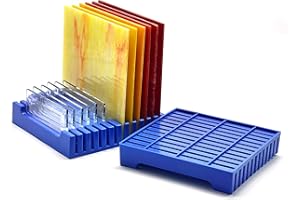 GONGWANTON Stained Glass Sheet Storage Rack, Glass Panel Organizer, accommodate 12 * 12 inch stained glass，(4 Pack)