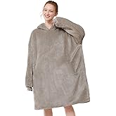 LetsFunny Blanket Hoodie,Oversized Wearable Sherpa Fleece Blanket Sweatshirt,Super Soft Warm Cozy with Giant Pocket,Gifts for Women Men Adults Teenagers Kids, One Size Fits All