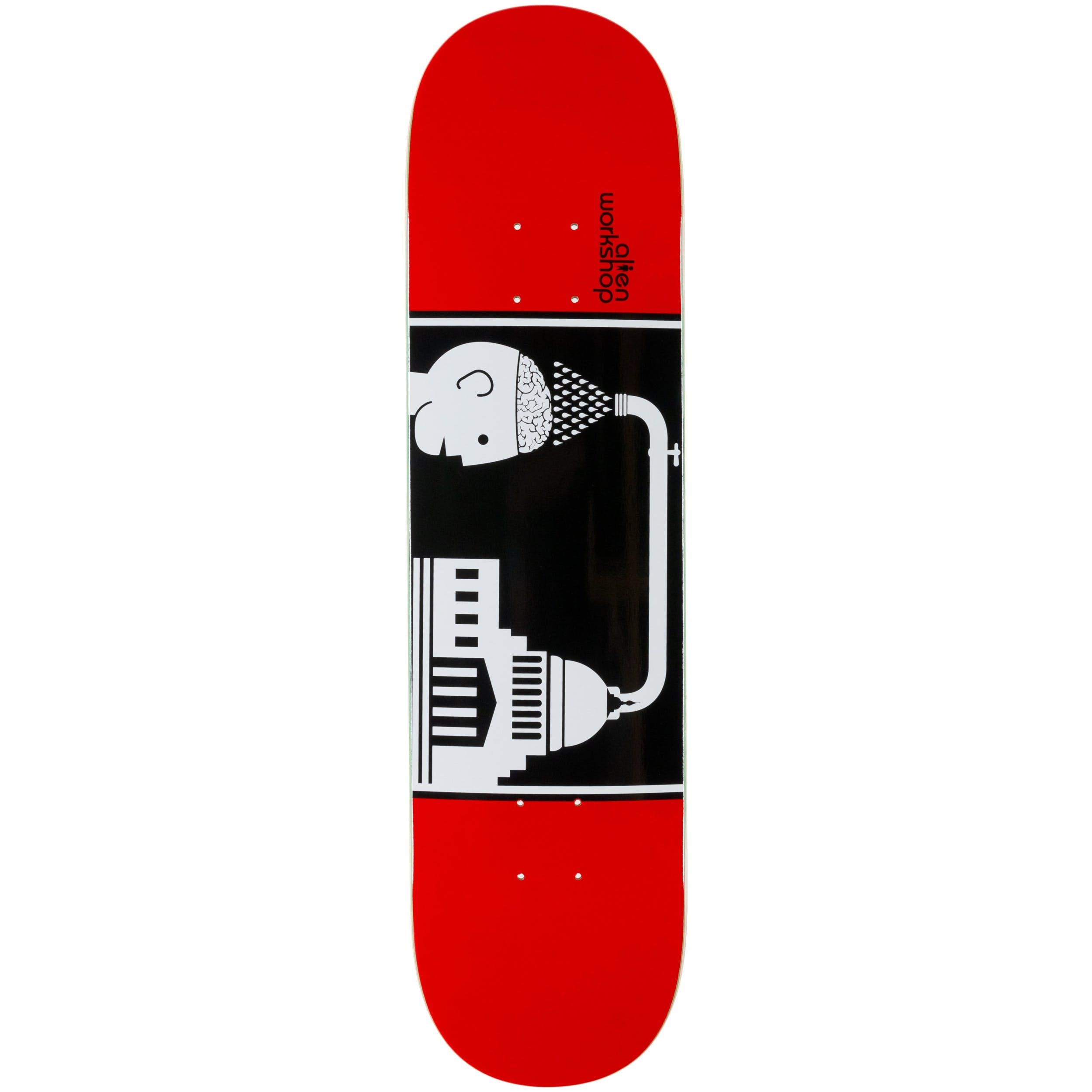 Brainwash Skateboard Deck 8.0, Red