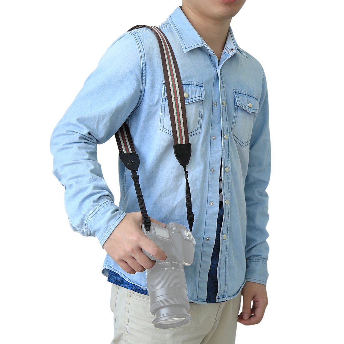 BYbrutek Kameragurt für DSLRs, Weich Kamera Schultergurt (universal passend), 150cm Long, 3.8cm Wide (6010C)