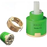 Hain-Yo DL02GJ 40mm Single Lever Faucet Cartridge, Sturdy, OEM Faucet Cartridges, Bathroom Ceramic Cartridges, Compatible wit