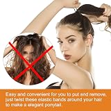 MOSTFUN 120 Pcs Hair Bobs Multicolor 2mm Elastic Hair Ties No Metal view 4