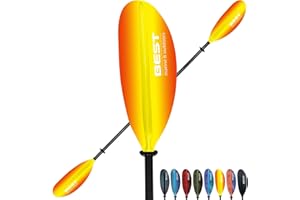 Best Marine and Outdoors Kayak Paddle, Carbon Fiber Shaft & Fiberglass Reinforced Polypropylene Blades, 220cm, 234cm, 250cm, Lightweight Kayak Paddles for Adults