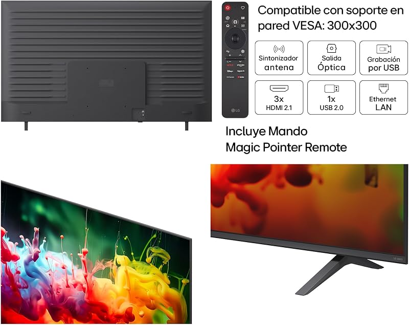 75QNED70B6A - Smart TV QNED MiniLED AI 75" 4K Sin Reflejos 94%, 2026